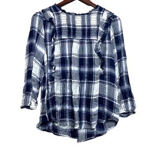 4/$24 NWOT Haley London Navy Blouse Size Medium